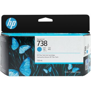 HP 498N5A No.738 Tintenpatrone 130ml, cyan