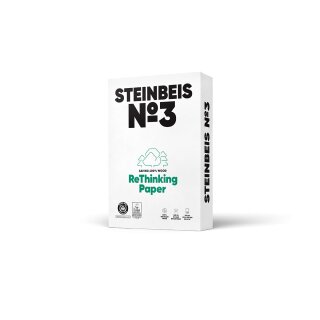 Kopierpapier "Steinbeis No.3 Pure White" A4 80gr  ISO 90, 500 Blatt / Pack